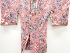 アンティーク　本総絞り　花唐草模様道行コート仮絵羽(湯のし前)